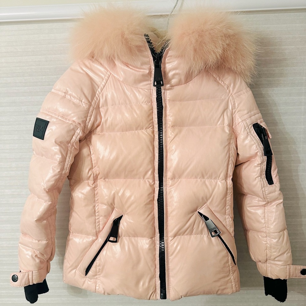 SAM coat in link pink. Toddler size 2.